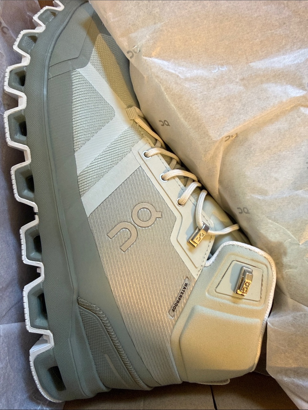 On Cloud Cloudrock Edge Waterproof Boot - sage